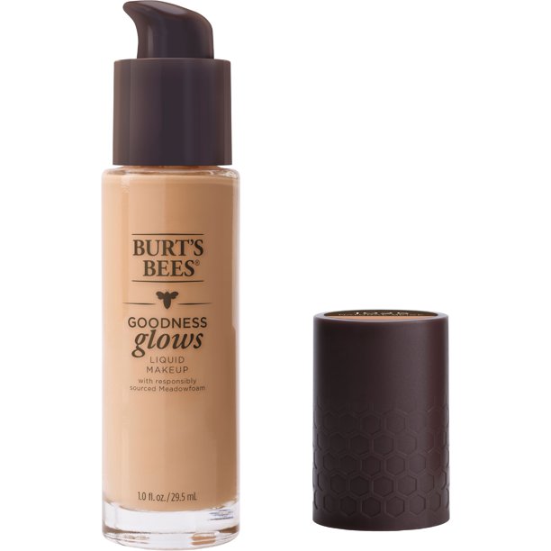 Burt's Bees Goodness Glows Liquid Makeup, Natural Beige 1.0 Ounce