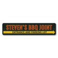 thumbnail image 2 of BBQ Joint Directional Novelty Sign, Metal Wall Decor - 4x18 inches, 2 of 4