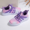 thumbnail image 5 of GYMEPIC Girls Gradient Fashion Sneakers Breathable Lightweight Lace-up Running Walking Shoes for Toddler/Little Kid/Big Kid, 5 of 7
