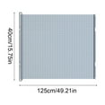 thumbnail image 2 of Retractable PVC Pet Fence Barrier for Doors - No-Drill Install, Jump-Proof Gate with Strong Snap Closures, Transparent Barrier for Cats and Dogs, Easy to Install, 2 of 6