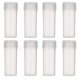 thumbnail image 1 of ColoMX 100pcs Botellas de plástico transparente Frascos pequeños Envases de muestra vacíos con tapón de rosca, 1 of 7