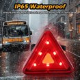 thumbnail image 4 of 1Pc Bike Tail Light Tail Lamp Triangle Light Cycling Lamp Warning Signal Light, 4 of 9