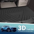 thumbnail image 2 of Unique Bargains Flat Face Cargo Liner Rear Trunk Mat Trunk Cargo Luggage Boot Tray Mat Stripes and Triangles Pattern for Mazda CX-30 2020-2025 Anti-Slip, 2 of 7