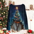 thumbnail image 5 of Christmas Sweaters for Women Knit Casual Round Neck Long Sleeve Loose Comfy Xmas Graphic Fashion Holiday Pullover Tops (L, Multicolor), 5 of 5