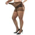 thumbnail image 2 of Collants de Contrôle pour Femmes avec Soutien Léger, Bas Transparents Extra Larges, Collants Plus, 2 of 4
