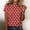 Red, variant on Womens Oversized Tshirts Casual Short Sleeve Basic Summer Tops for Women Black L