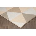 thumbnail image 4 of Erbanica 6' x 9' Indoor Outdoor Beige Triangle Reversible Plastic Rug, 4 of 5