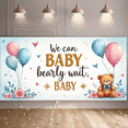 thumbnail image 5 of LUUFILx We Can Bearly Wait Baby Shower Banner with Teddy Bears Flowers Balloons Baby Shower Decorations Photography Props Party Supplies Background Backdrop, 5 of 8