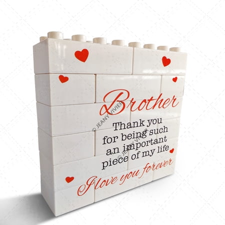 Brother Gifts – Novelty Decorative Sign & Plaque Brother Gift – Cool Brother Gifts from Sister Brother – Birthday Christmas Graduation Gifts for Big Brother Little Brother