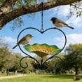 thumbnail image 3 of Iron Hanging Bird Feeder Tray Heart Shape Flower Birds Feeders Spring Outdoor Hummingbird Feeder for Garden Yard Patio Decor, 3 of 4