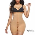 thumbnail image 4 of Qarigey Body para mujer, levantador de glúteos y caderas, ropa interior moldeadora de cintura alta de compresión, monos abiertos de tres Prendas para la parte inferior del cuerpo Beige L, 4 of 6