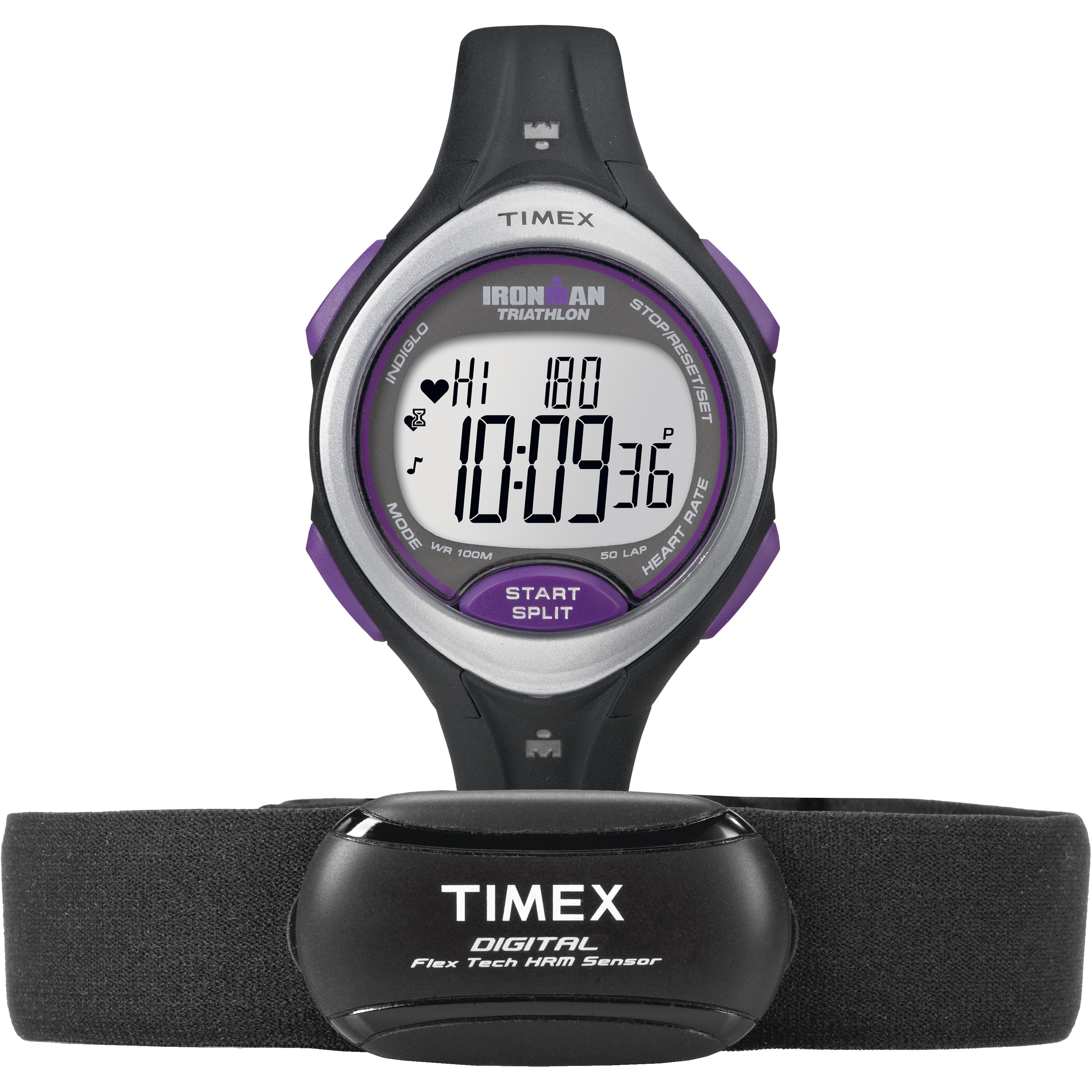Timex Women's Ironman Road Trainer Digital Heart Rate Monitor Watch, Resin Strap + Chest Strap Sensor - image 2 of 2