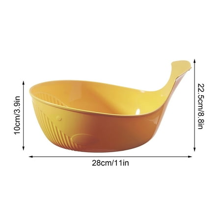 

OAVQHLG3B Fruit Tray Fruit Plate Plastic Filter Vegetable Basket Footed Fruit Bowl Snack Kitchen Tool Suitable for All Kinds of Fruits Drainable