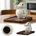 thumbnail image 2 of Handmade Ceramic Cat Incense Burner Desktop Ornament for Home Zen Relaxation Aromatherapy Living Room Bedroom Study, 2 of 4