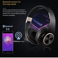 thumbnail image 4 of Auriculares Bluetooth T8 plegables con cancelación de ruido y reproductor de MP3, con cable de audio y auriculares Bluetooth, auriculares grandes., 4 of 4