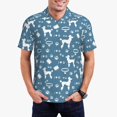 thumbnail image 2 of Balery Poodle Dog Printed Men’s Short Sleeve Polo Shirt, Midweight Men's Shirt,Golf Polo shirts -Medium, 2 of 8