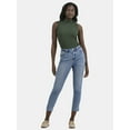 thumbnail image 2 of Time and Tru Women's High Rise Mom Jeans, 27" Inseam, Sizes 0-20, 2 of 5