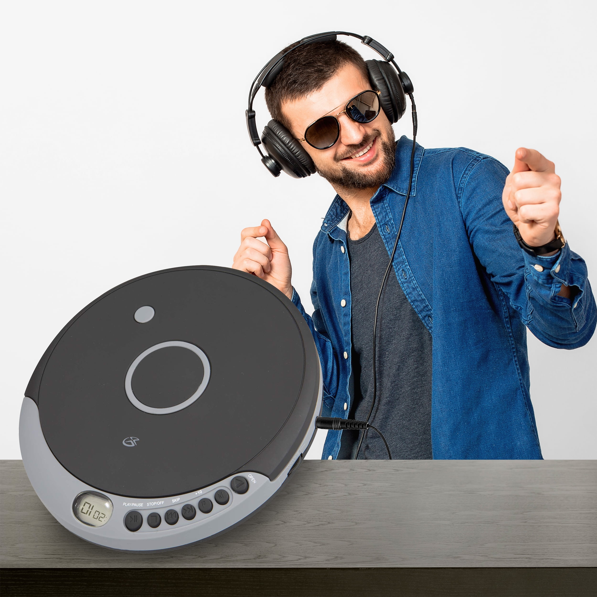 GPX Portable CD Player, Plays MP3 CDs and CD-R/RW, Anti-Skip