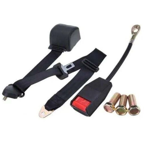 Adjustable 3-Point Truck Seat Belt, Universal Foldable Safety Belt, Black, Easy to Use