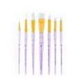 thumbnail image 6 of RCC 408 | Crafter's Choice™ 7pc White Taklon Variety Brush Set, 6 of 8