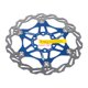 thumbnail image 4 of Soidarity Rotor de freno de disco de bicicleta, pastilla de freno de acero inoxidable con 6 pernos, disco de freno de bicicleta de carretera de montaña, Ciclismo Azul 180MM Soidarity OD001615-09B, 4 of 6