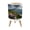 Color 4, variant on Small Trash Can with Lid Colorful sunset viewed from pink sea beach soft waves 1.8 Gallon Dog Proof Trash Can Round Garbage Can Waste Bin Wastebasket for Bathroom Bedroom Living Room