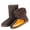 Chocolate, variant on Moclever Women Snow Boots Waterproof Warm Lining Polyester Suede Mid-Calf Boots