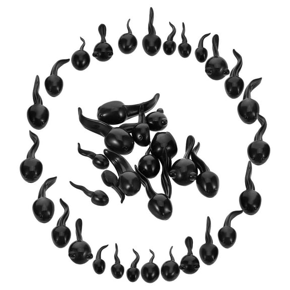 OFFIGAM 39pcs Miniature Tadpole Figurines for Fish Tank Decoration with Compact Size for Indoor Space