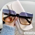 thumbnail image 1 of Stylish Semi-Rimless Fashion Sunglasses for Women & Men - UV400 Protection for Beach, Driving & More!, 1 of 6