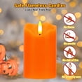thumbnail image 2 of Vela LED sin llama de Lamp AVEKI, 7,5 x 15 cm, color naranja, 2 unidades, 2 of 7