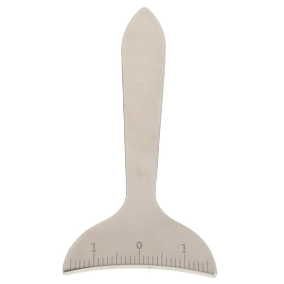 MLINS 2 Pcs Stainless Steel Eyeliner Guide Eye Gauge Precision Measure Tool Eye Socket Stencil Pupillary Distance Measurement Tool For Eye Makeup Applicator