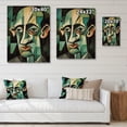 thumbnail image 4 of Designart "Male Abstract Masterpiece Artistic Impression" Masterpiece Print on Natural Pine Wood, 4 of 5