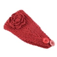 thumbnail image 2 of Cheers.US Knit Headbands Winter Ear Warmer Elastic Turban Head Wrap Crochet Hair Band for Women Girls Comfortable Casual Button Design Keep Warm Hair Accessories, 2 of 7