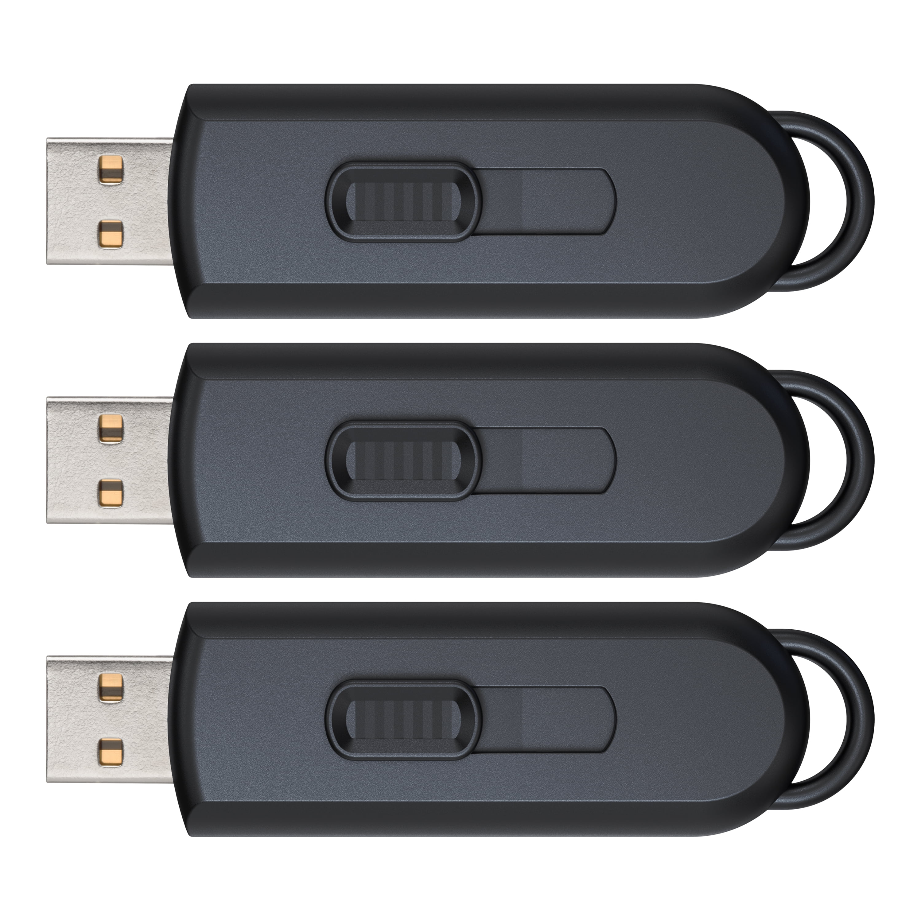 ONN USB2.0 32GB Flash Drive 3-Pack for Easy Storage and Transfer