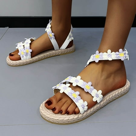 

Aufmer Slippers for Women Clearance Casual Ladies Flat Shoes Ladies Beach Sandals Summer Non-Slip Causal Slippers