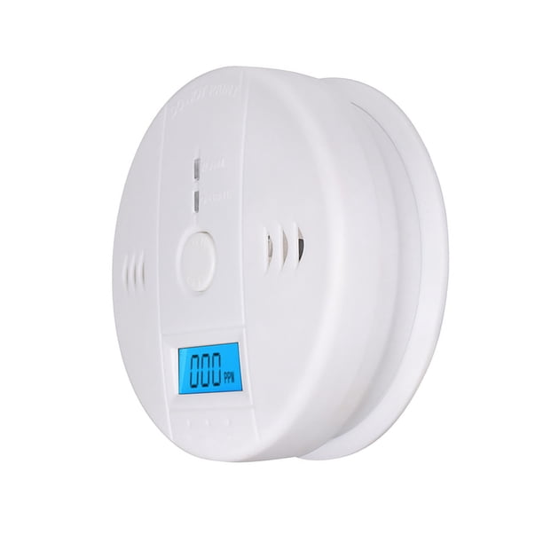 Alarma de CO 2 piezas BuyWeek Sensor de monóxido de carbono inalámbrico azul 10 x 10 x 4 cm