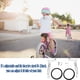 thumbnail image 3 of Ruedas de entrenamiento de bicicleta de velocidad variable ajustables para bicicletas para niños de 16 "a 22" (Plata), 3 of 10
