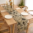 thumbnail image 2 of Black White Halloween Table Runner Minimalist Horror Skull Vintage Tablerunners 13 x 108 Inch, Table Decorations Tabletop Scarf for Summer Gathering Holiday Farmhouse Kitchen Dining Decor, 2 of 3