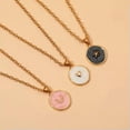 thumbnail image 5 of RSAMD Fashion Simple Colorful Enamel Moon Pentagram Heart Sun Round Pendant NecklacJO-White-, 5 of 9
