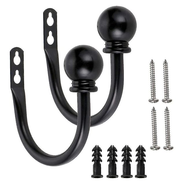 Retenes redondos para cortinas, ganchos decorativos para cortinas montados en la pared kaili Sencillez