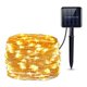 thumbnail image 1 of LED Solar String Light 2x100 Lámpara de guirnalda de alambre de cobre para exteriores (cálido) blanco Hugtrwg Para estrenar, 1 of 7