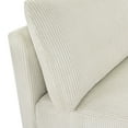 thumbnail image 3 of Beautiful Drew Modular Sectional Sofa with Ottoman by Drew Barrymore, Vanilla Cord, 3 of 12