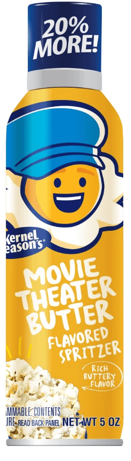 (2 pack) Kernel Season's Brand Movie Theater Butter Popcorn Topping Spritzer, 5 oz Bottle Spray