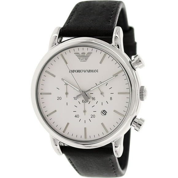 Emporio Armani Men's Classic AR1807 Black Leather Japanese Quartz Dress Watch