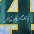 thumbnail image 2 of Framed Autographed/Signed Rudy Ruettiger 35x39 Notre Dame White/Green College Football Jersey JSA COA, 2 of 2