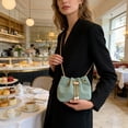 thumbnail image 1 of EGNMCR A Crossbody Bag Shoulder Bag Bucket Shaped Women's Shoulder Bag Chain Flannelette Material Crossbody Bag Multi Functional Commuting Handbag Polyester shoulder b ag, 1 of 6