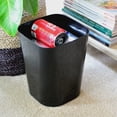 thumbnail image 2 of Youngever 2 Pack 1.5 Gallon Square Trash Can, Plastic Garbage Container Bin, Small Trash Bin for Home Office, Living Room, Study Room, Kitchen, Bathroom (Black), 2 of 4