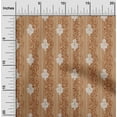 thumbnail image 1 of oneOone Cotton Poplin Tan Fabric Stripe|Leaves & Floral Block Diy Clothing Quilting Fabric Print Fabric By Yard 42 Inch Wide, 1 of 4
