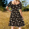 thumbnail image 3 of Bottes Western et Chapeaux de Cowboy Cowgirl sur Robe Noire Robes de Mariage pour Femme Robe de Plage, 3 of 4