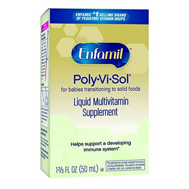 2 Pack Enfamil PolyViSol Vitamin Drops 50 ML Each